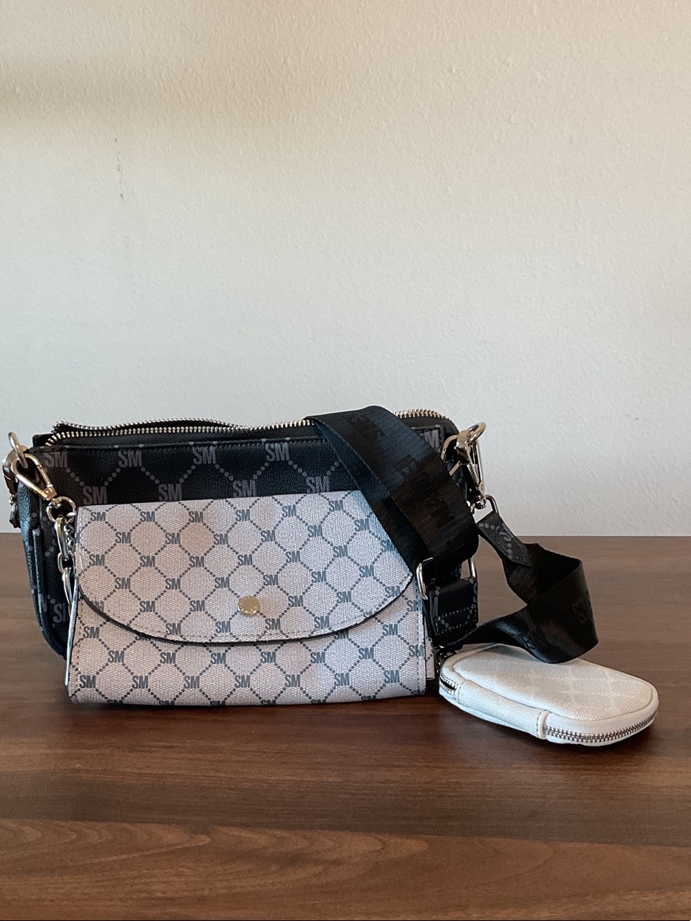 Steve madden navy blue crossbody bag